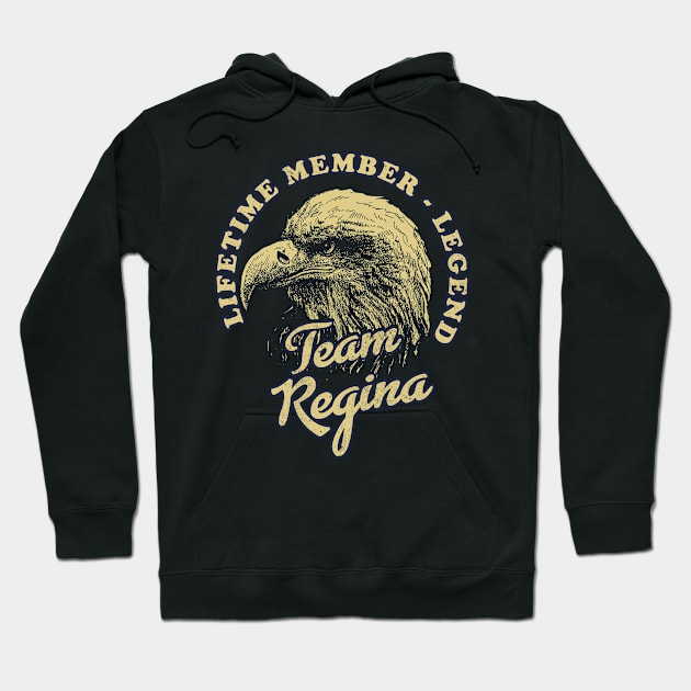 Regina Name - Lifetime Member Legend - Eagle Hoodie by Stacy Peters Art